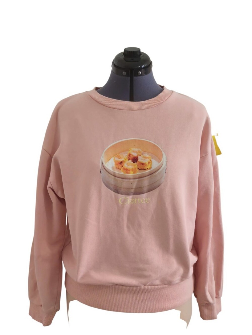 Clottee by CLOT Tea House Dim Sum Crewneck Sweatshirt Pink Large Streetwear - Picture 2 of 9
